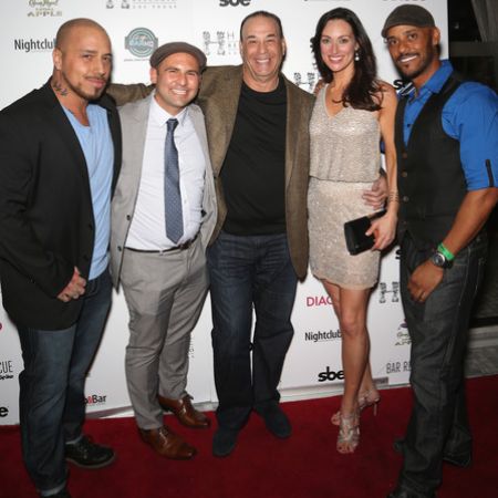 Mia Mastroianni and her fellow mixologists, Vince Vegas, Nick Liberato, Jon Taffer and Phil Wills on the red carpet of the Hyde Bar Rescue Event in 2015. Is Mia married or she is single as of now?